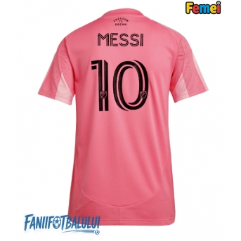 Inter Miami Lionel Messi #10 Tricou Fotbal Replică 2025-26 Femei Acasa